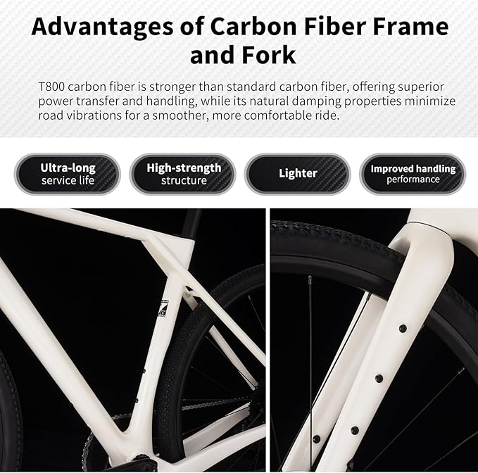 Carbon Gravel Bike Shimano 10 Speed