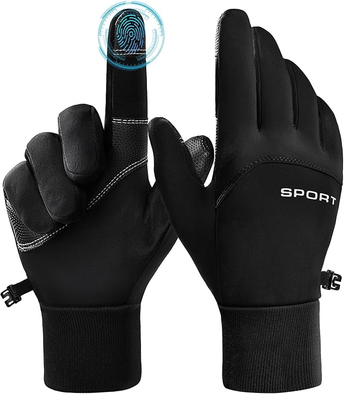 Cycling Gloves Winter Touchscreen Waterproof